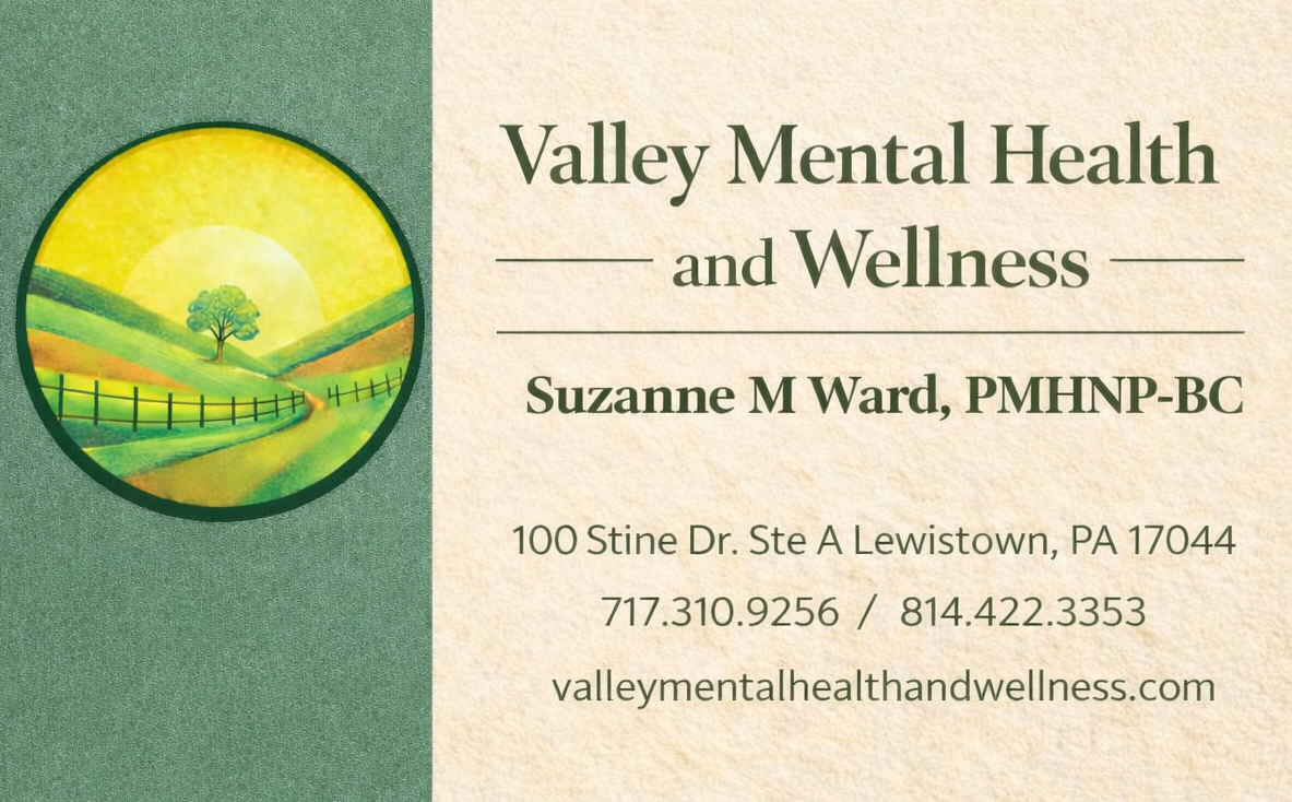 Valley Mental Health and Wellness business card